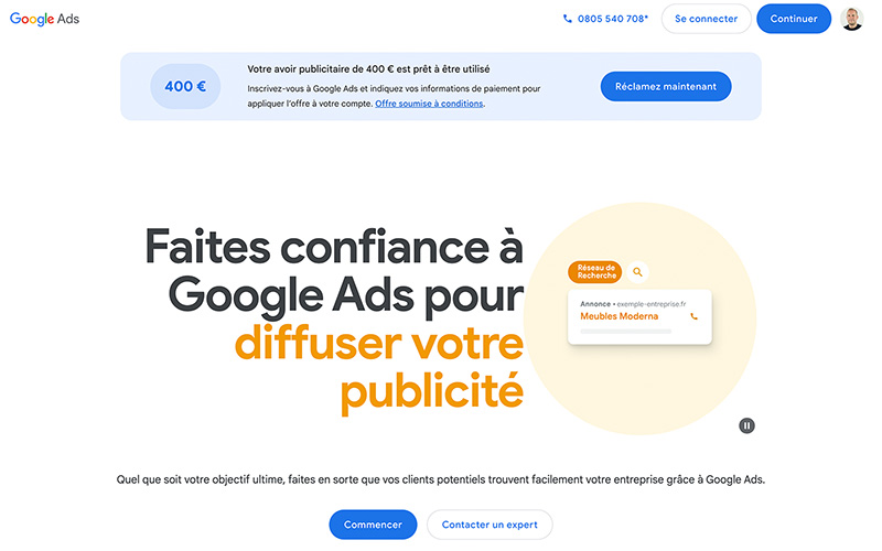 Site Google Ads